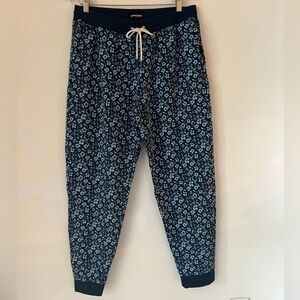 Bonobos Men’s size L Navy Blue Floral Jogger Pants